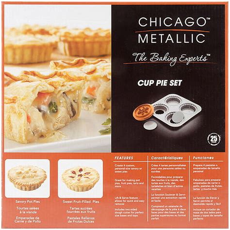 Chicago metallic cup pie set